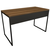 Mesa Reta Industrial 1,20 m x 60 cm – Tampo 25 mm – Nogal Com Preto - comprar online