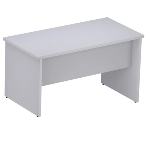 Mesa reta 1,20 m x 60 cm - Tampo 25 mm - Cinza Cristal