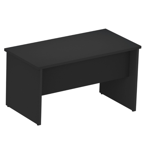 Mesa Reta 1,50 m x 60 cm - Tampo 25 mm - Preto Com Preto