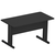 Mesa Reta Pé De Aço 1,20 m x 60 cm – 15 mm – Preto Com Preto