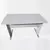 Mesa Reta Pé De Aço 1,20 m x 60 cm – 15 mm – Cinza Cristal - comprar online