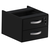 Gaveteiro Suspenso 2 Gavetas Para Mesa – Preto - comprar online