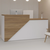 Balcão De Atendimento Madrid – Direito – Sevilha Com Branco – 25 MM
