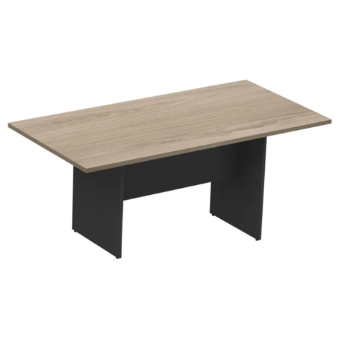 Mesa de Reunião 2 m x 1 m - 40 mm - Dubai Com Preto