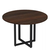 Mesa De Reunião Redonda Pé Industrial – 1,20 m – Tampo em 25 mm – London Com Preto - comprar online