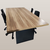 Mesa de Reunião 2 m x 1 m – 25 mm – Sevilha Com Preto na internet