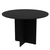 Mesa De Reunião Redonda 25 mm – 1,20 m – Preto - ToqMóveis