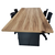 Mesa de Reunião 2 m x 1 m – 40 mm – Sevilha Com Preto - - loja online