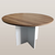 Mesa De Reunião Redonda 25 mm – 1,20 m – Sevilha Com Branco - loja online