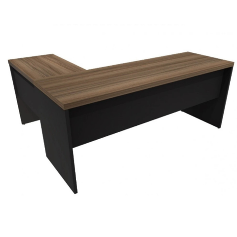 Mesa L 25 mm - 1,20 m x 1,50 m - Nogal Com Preto