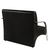 Poltrona de Recepção Braço Em Alumínio – 2 Lugares – Preto - comprar online