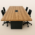 Mesa de Reunião 2 m x 1 m - 40 mm - Sevilha Com Preto - Porta Tomada - - comprar online