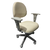 Cadeira Executiva Com Oblongo – Bege Com Cinza - comprar online