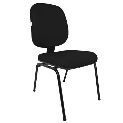 Cadeira Diretor Fixa Preta