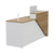 Balcão De Atendimento Madrid – Esquerdo – Sevilha Com Branco – 25 MM - ToqMóveis