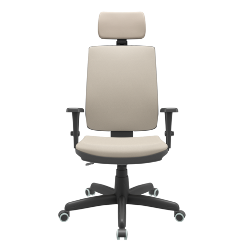 Cadeira Presidente Brizza Soft Bege - Ergonômica - NR17