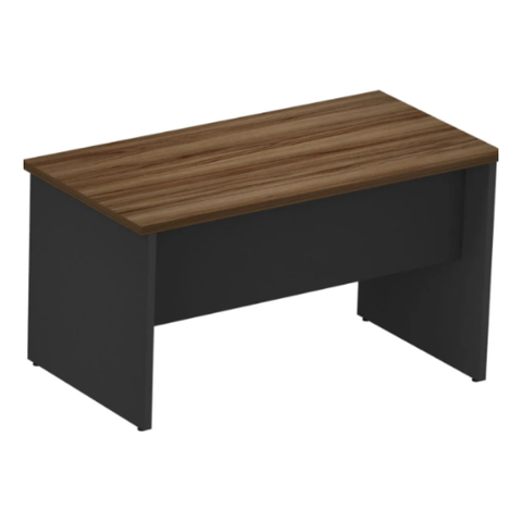 Mesa Reta 1,20 m x 60 cm - Tampo 25 mm - Nogal Com Preto