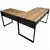 Mesa L Industrial – Tampo 25 mm -1,50 m x 1,50 m – Sevilha Com Preto