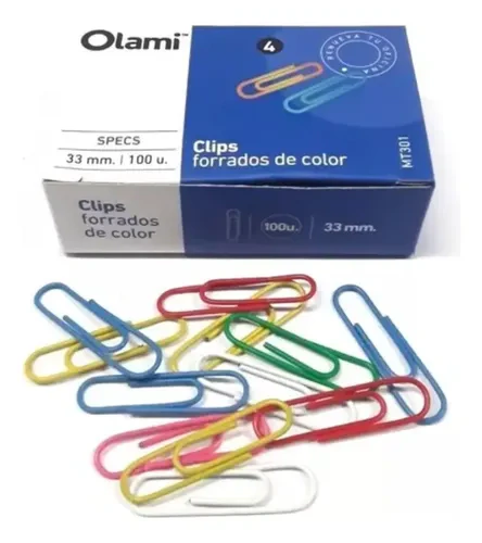 CLIP OLAMI COLOR Nro.4 x100 - MT301