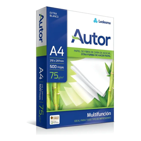 RESMA AUTOR A4 75gr. 500hj 210x297mm
