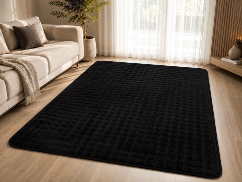 Alfombra Bubble Peluda Antideslizante 1.00x1.30 Suave Premium Moderna
