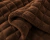 Frazada Chill & Home Flannel Deluxe Cuadraditos Queen-Marron - comprar online