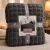 Frazada Chill & Home Flannel Deluxe Cuadraditos Queen-Gris en internet