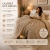 Frazada Flannel 230x240 Chill & Home Deluxe Cuadraditos Queen-Beige Oscuro en internet