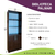 Biblioteca Con 2 Puertas 5 estantes 60x1.80 cm Color Wengue Cod.6002 - De Casa Store