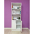 Biblioteca Con 2 Puertas 5 estantes 60x1.80 cm Color Blanco Cod.6002 - De Casa Store