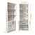 Biblioteca Con 2 Puertas 5 estantes 60x1.80 cm Color Blanco Cod.6002 - comprar online