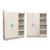 Ropero Infantil 1087 Placard 2 Puertas 4 Estantes Cubo Color Blanco