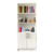 Biblioteca Con 2 Puertas 5 estantes 60x1.80 cm Color Blanco Cod.6002