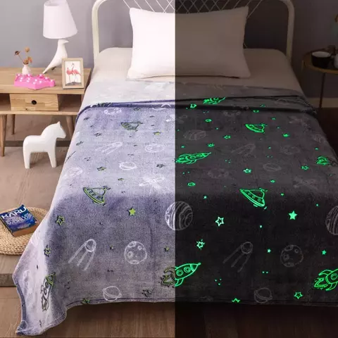 Frazada Magic Mantra 1 1/2 Plazas Brilla en la Oscuridad - comprar online