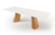 Mesa Thema Luxo 2,70x1,10 M Vidro Off White/base Mel