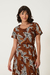 BLUSA BÁSICA ESTAMPA CAFEZAL - loja online