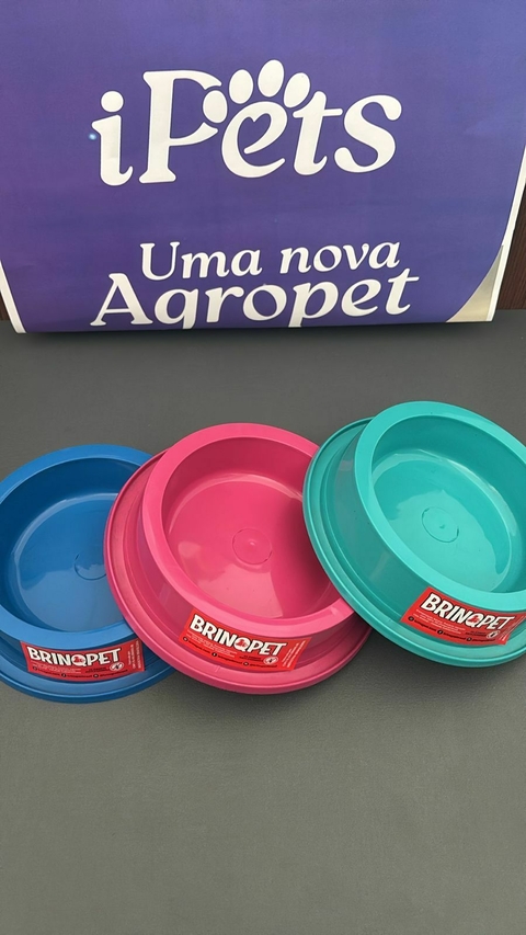 Comedouro plastico gato brinqpet 180ml