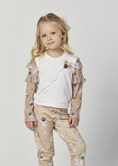 CONJUNTO FEMININO INFANTIL BLUSA E CALÇA - comprar online