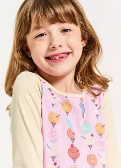 Camisola Sorvete Fofura Rosa - comprar online