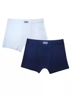 KIT 2 CUECAS BOXER MALHA DUPLA