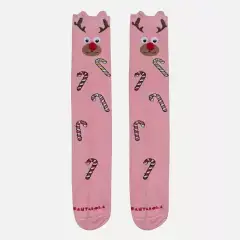 Meia Rena Candy Rosa