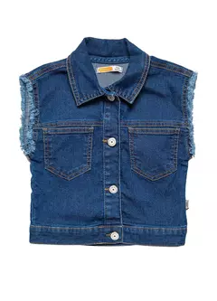 COLETE BORBOLETANDO JEANS - Carretel Kids