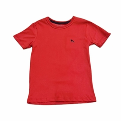 CAMISETA KIDS MASC MC VERMELHO HIBISCO