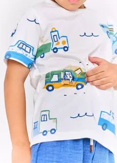 CAMISETA HORA DE AVENTURA OFF WHITE - Carretel Kids