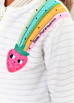 CASACO DOCE DE MORANGUINHO OFF WHITE - comprar online
