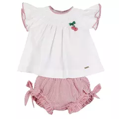 CONJUNTO BLUSA BRANCO E LISTRAS - comprar online