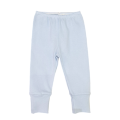 CALÇA PÉ REVERSIVEL ALGODÃO AZUL