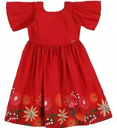 VESTIDO RECORTES FLORES ILUMINADAS - comprar online