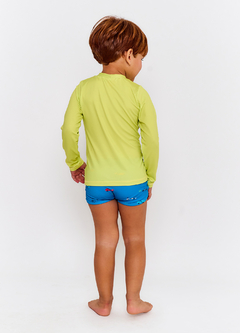 BLUSA UV CORRIDA RADICAL LIMA E AZUL - comprar online