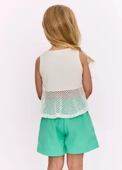SHORT FLORAL AURORA VERDE - comprar online